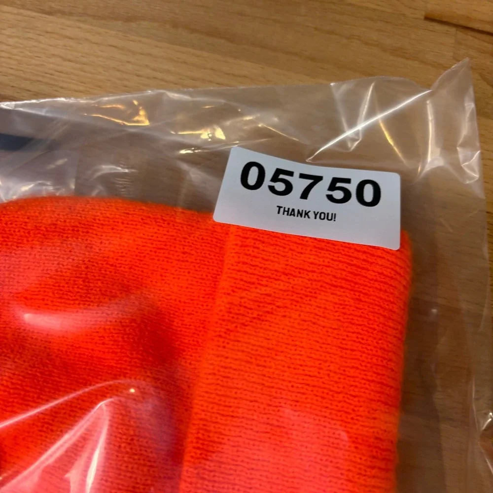 Carhartt Hat Beanie Youth One Size Orange Knit Stocking Cap Work‎ Wear